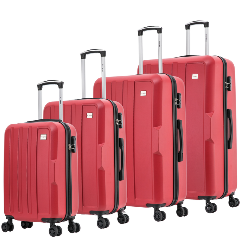 Flymax New York Fort 4-Piece Luggage Set– Travel Smart with Elegance