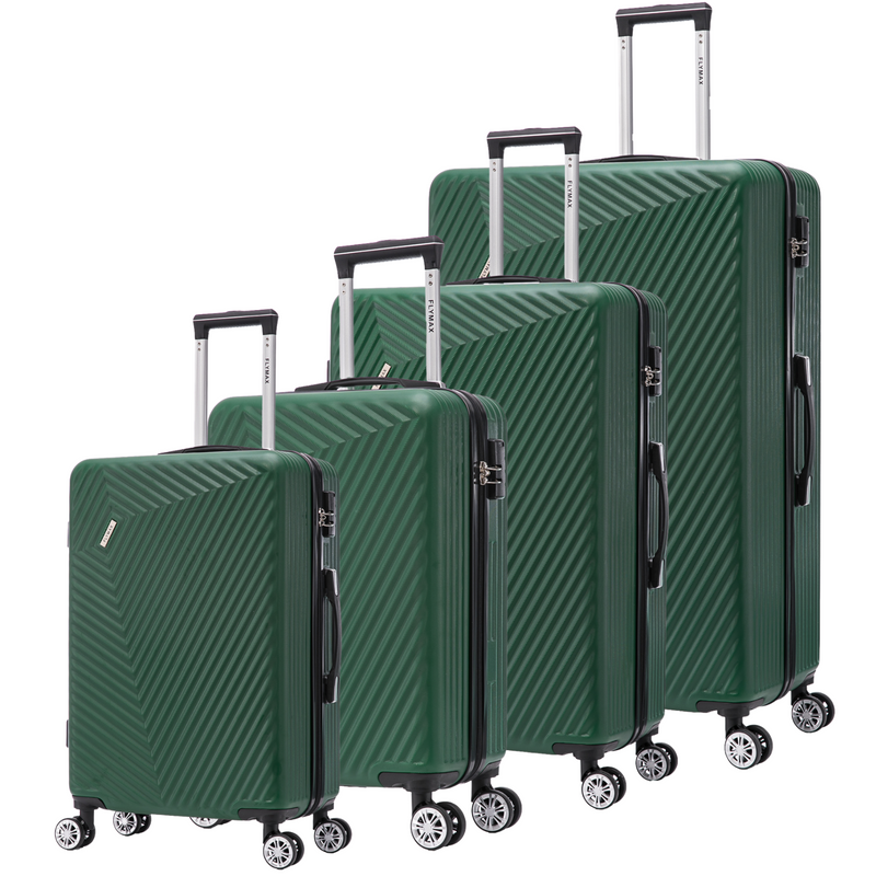 Flymax Mumbai Fortress 4-Piece Luggage Set - Lightweight & Stylish