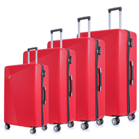 Flymax Mumbai Fortress 4-Piece Luggage Set - Lightweight & Stylish