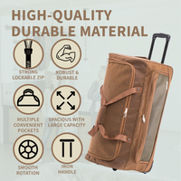 30" Large Wheeled Suitcase Duffle Bag 100 Litre Capacity