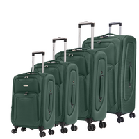 Flymax Barcelona Breeze Suitcase Set -4 Wheel Lightweight softshell Luggage