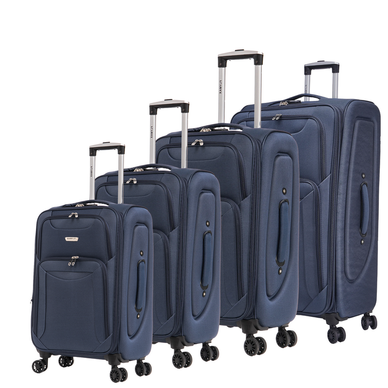 Flymax Barcelona Breeze Suitcase Set -4 Wheel Lightweight softshell Luggage