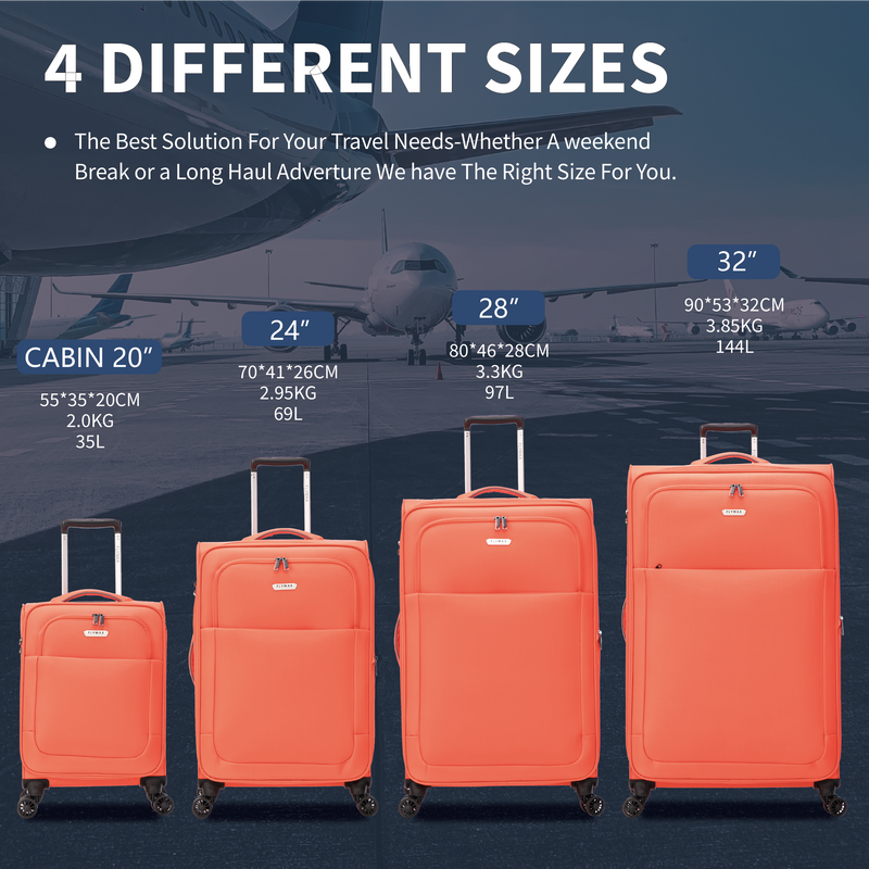 FLYMAX Cabin Carry on Flight Bag Approved Hand Luggage Case Hold Suitcase 55x35x20 Fits Ryanair Easyjet Jet 2 56x45x25