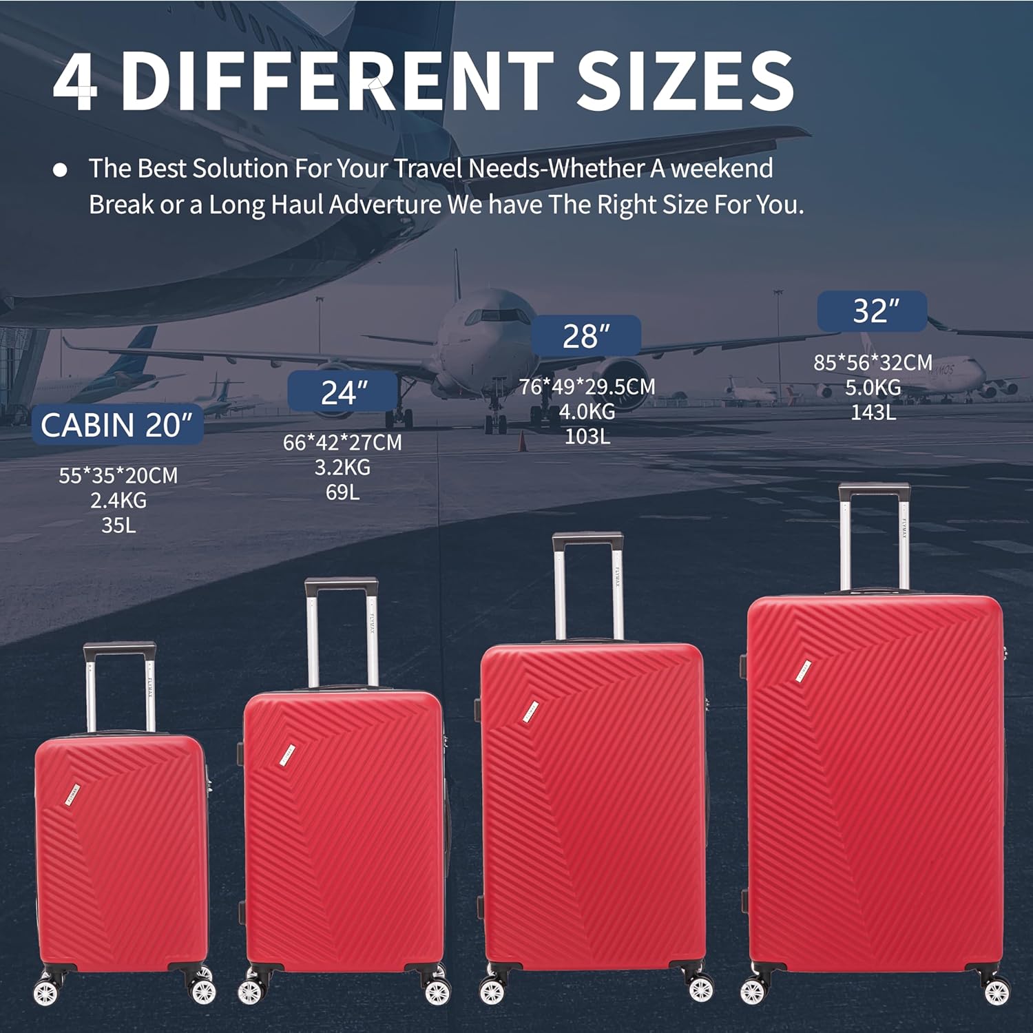 Big luggage size online