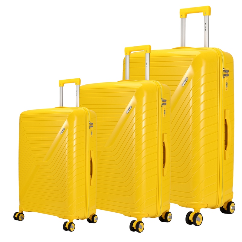 Flymax Dubai Volt 3-Piece Luggage Set – Lightweight, Durable, and Stylish Travel Companion