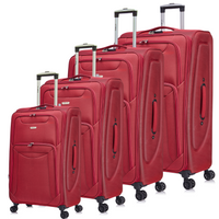 Flymax Barcelona Breeze Suitcase Set -4 Wheel Lightweight softshell Luggage