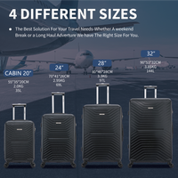 Flymax London Legacy 4-Piece Luggage Set – Travel in Style & Convenience