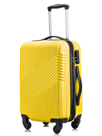 Flymax Zurich Shield Lightweight Hard Shell carry-on Suitcase in yellow