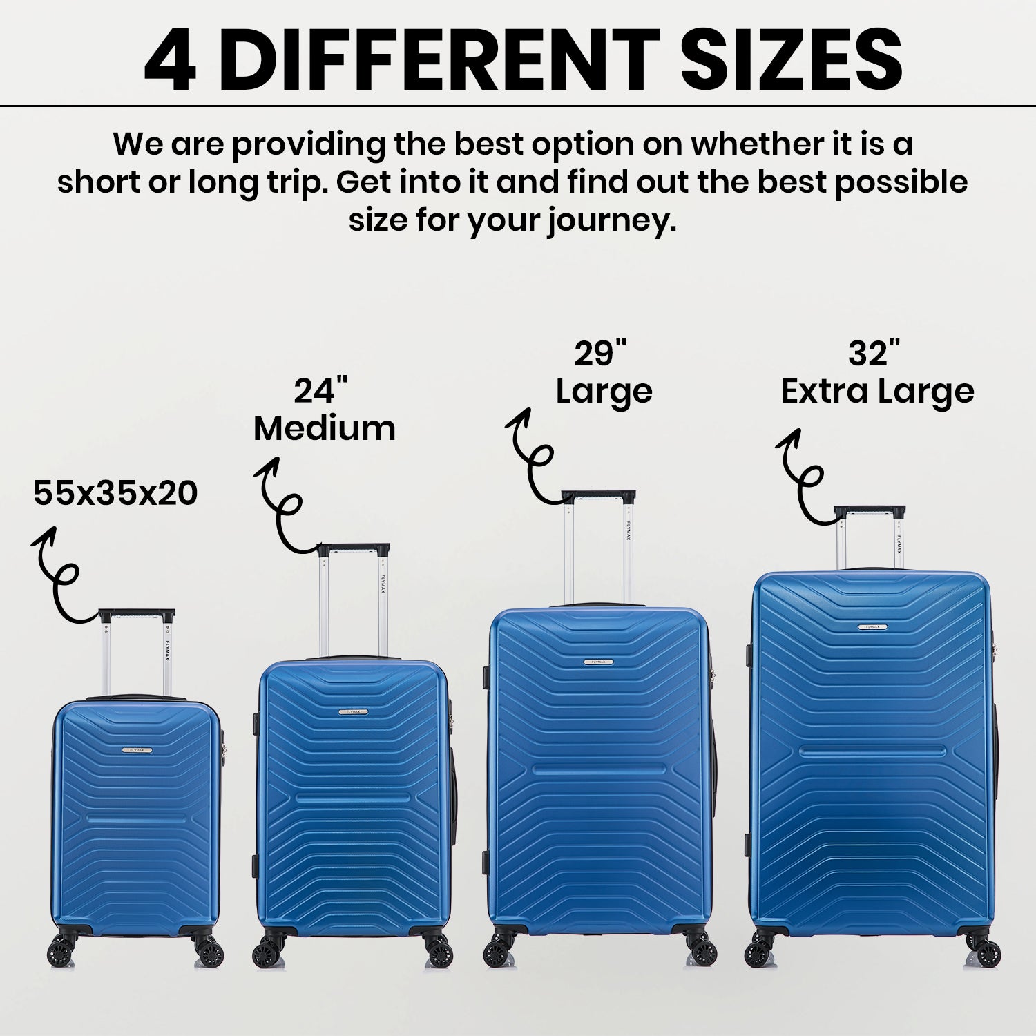 Size of medium deals luggage